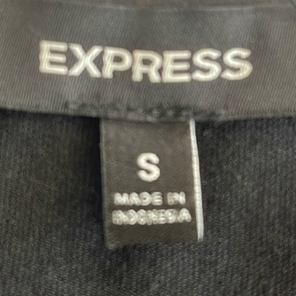 Express Sequin Print (Front Only) Black Tank Top-Small - Picture 6 of 7